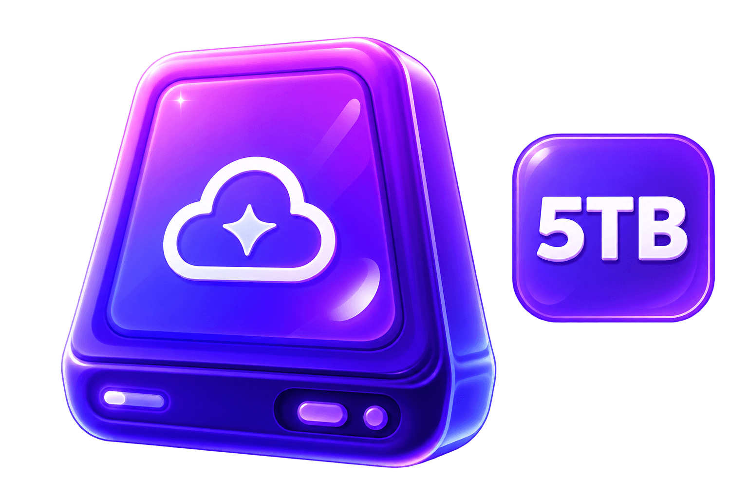 أزمة التخزين السحابي 5TB